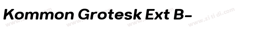 Kommon Grotesk Ext B字体转换